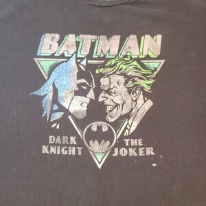 Batman JOKER T-Shirt Mens 4XL Black Short Sleeve Creepy closeup Spots**